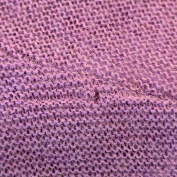 Eileen Fisher Womens 100% Merino Wool Hi-low Hem Pullover Sweater Purple Small - Picture 9 of 12